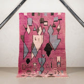 vintage boujad rug - 4.9x7.9 ft / 149x241 cm